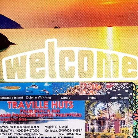 Traville Huts Palm Beach Inn Panglao Eksteriør bilde