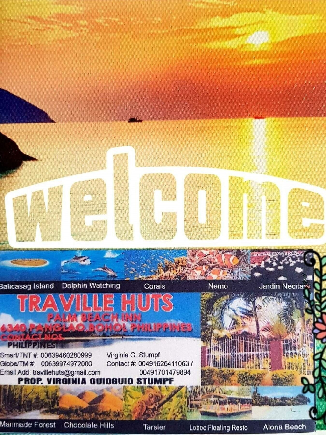 Traville Huts Palm Beach Inn Panglao Eksteriør bilde